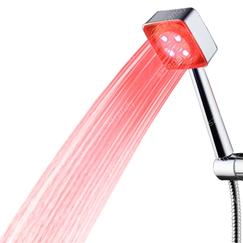 

new LED Square shower head with single red color type