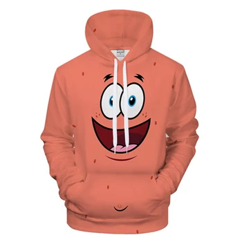 

Autumn Couples Style Sweatshirt Cute Series SpongeToy 3D Hoodies MEN Printed Hip Hop Man Woman BOB Streetwear Asian Size S-6XL
