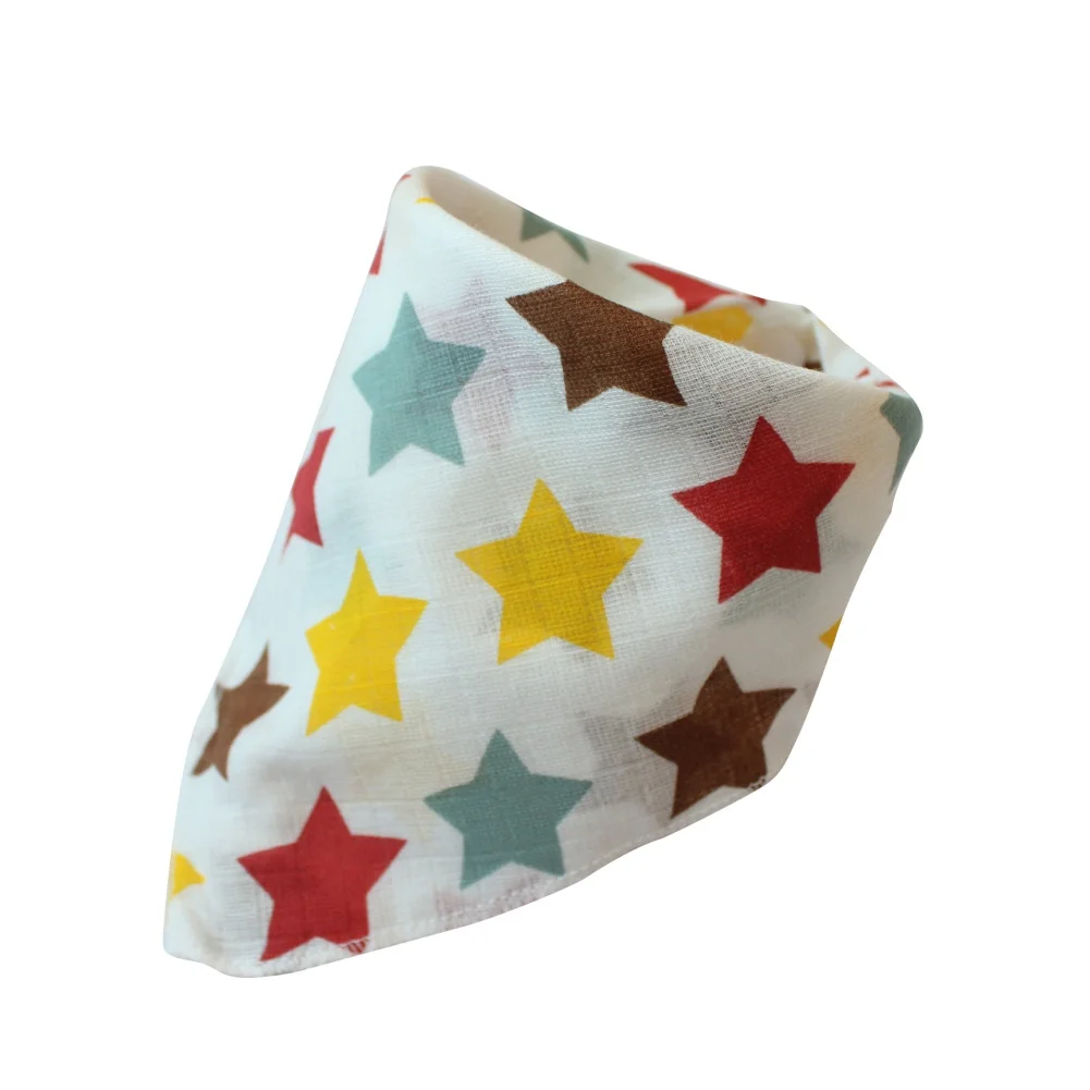 buy Baby Bibs Cartoon Print Cotton Newborn Infant Girls And Boys Toddler Triangle Scarf Bandana