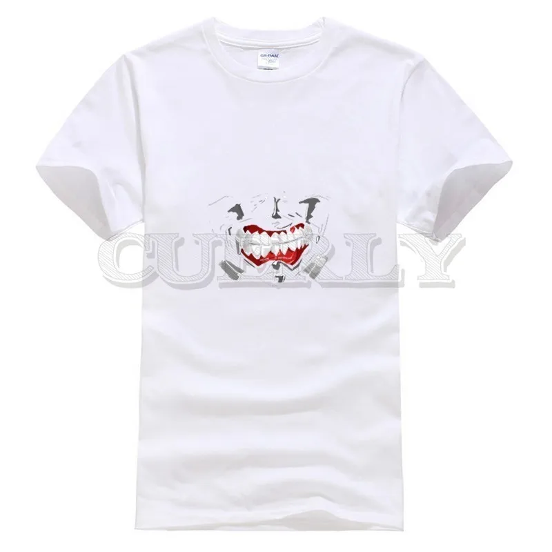 

2019 anime Cotton Tokyo Ghoul Kaneki Ken streetwear oggai Ken Ken / Sasaki men shirts men tshirts fashions men shirts