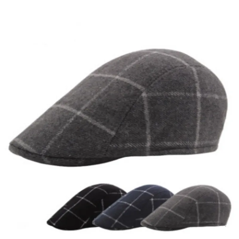 plaid wool hat