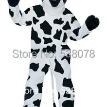 Крутой черный и белый костюм талисмана коровы ростовой костюм мультяшный персонаж наряд костюм кунг-фу панды Карнавальный костюм для вечеринок SW667
