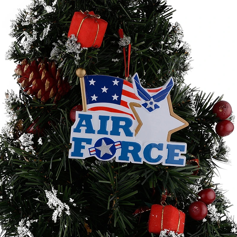 Military(airforce) polyresin personalized christmas ornament & gifts