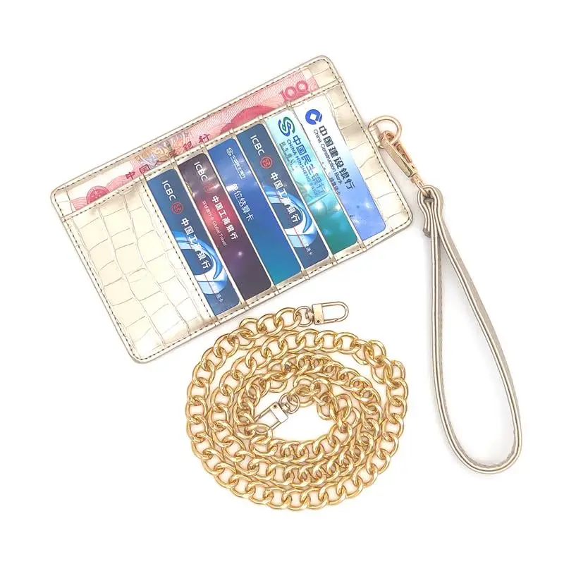 

New Phone Wallet Pouch Embossed Crocodile Pattern Cow Leather With Lanyardr Pouch Phone Bag For iPhone X XS Max XR 6 6S 7 8 Plus