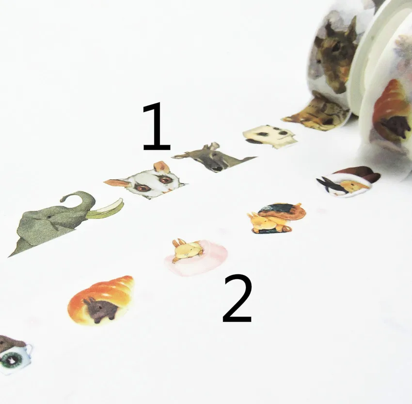 

2016 New Printing Washi Tape Office Adhesive Scrapbooking Tools Kawaii Decorative Great Christmas Cute Craft Gift Animals