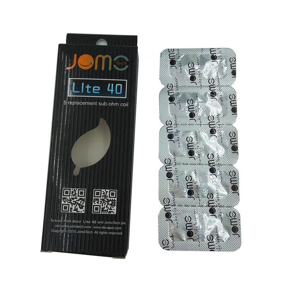 JOMOTECH Lite 40w Kit Replacement Coil 0.5ohm Atomizer Tank Core for Lite 40 Electronic Cigarette Kits Kanthal A1 Coil Jomo-C1