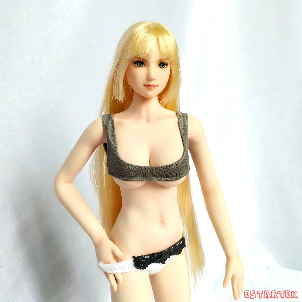 

Estartek 1/6 Sexy SFD Silicone Doll 25L + Obitsu Customized Head with Makeup Set 12inch Collection Doll for Fans Gift