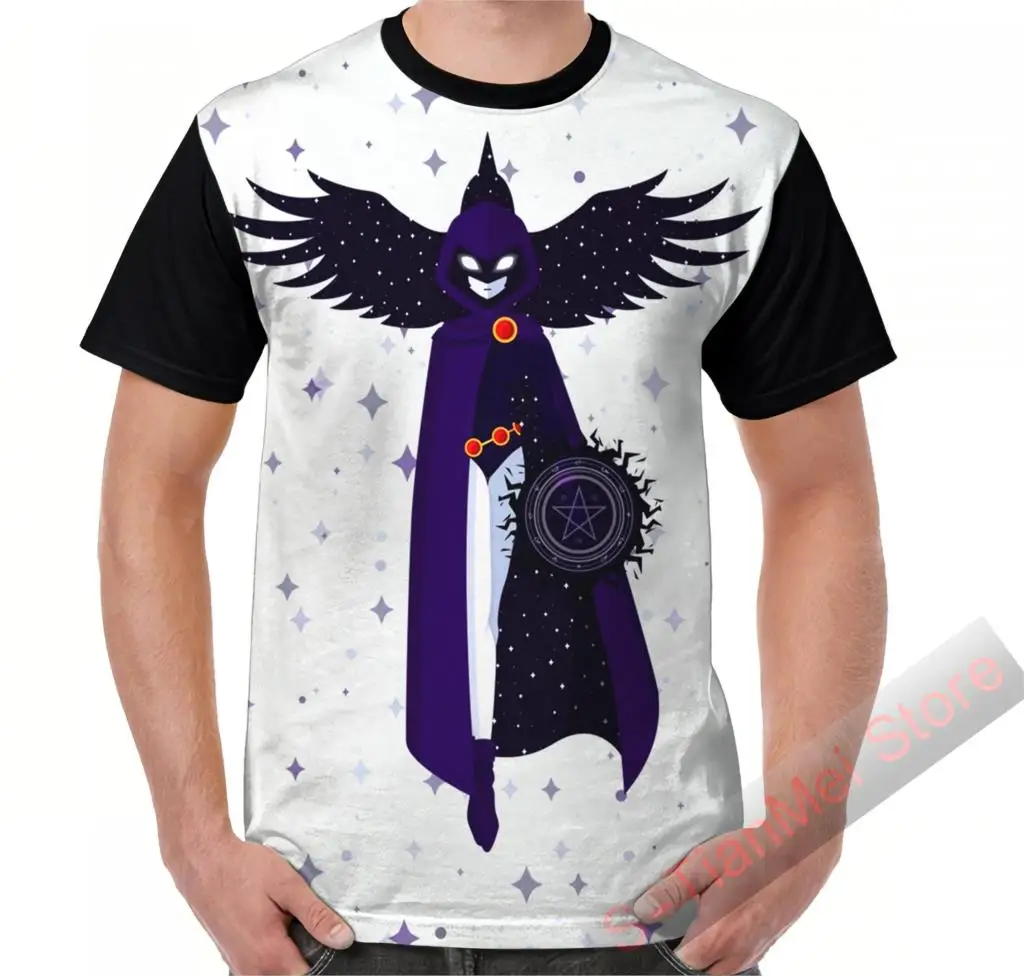 Футболка с рисунком ворона для мужчин и женщин забавная Повседневная тенниска