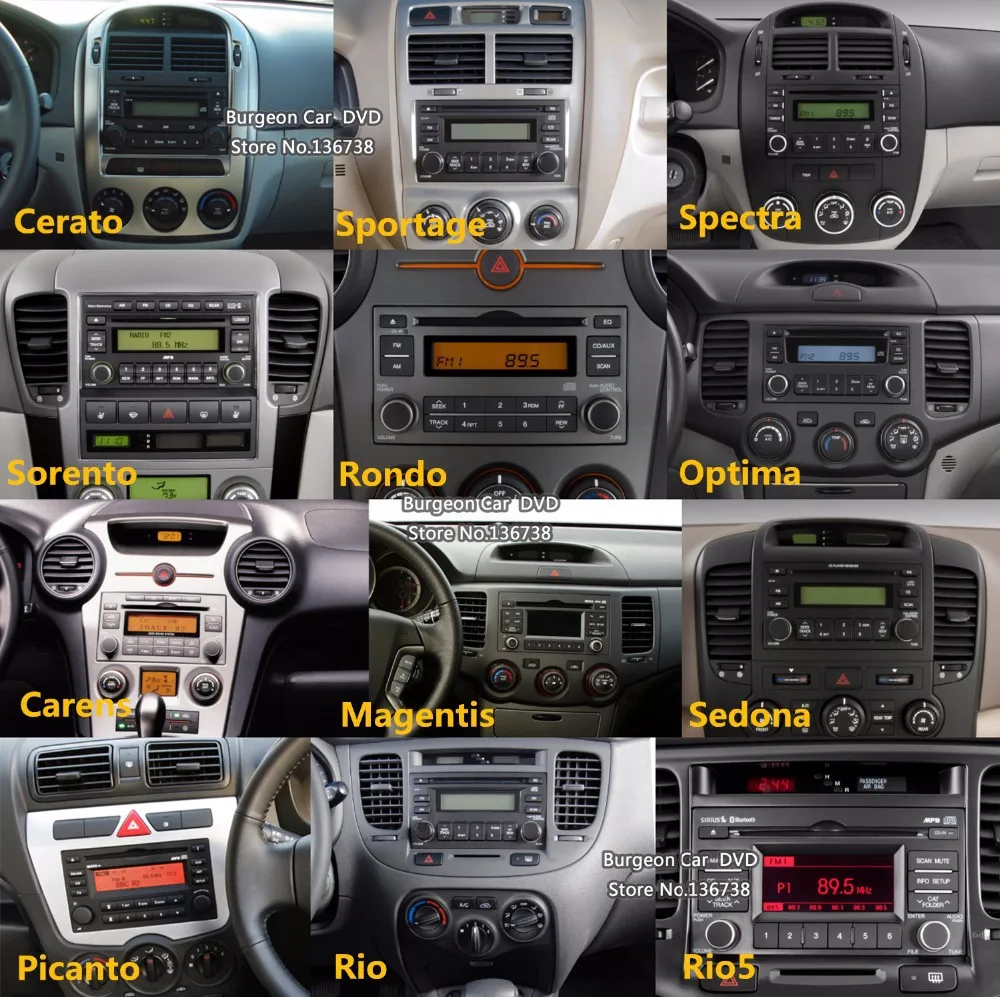 Perfect Android 9.0 PX6/Octa Core 5USB Port Car DVD Player For Kia Sorento Rondo Carens Optima Picanto Magenta Carnival Stereo Radio GPS 2