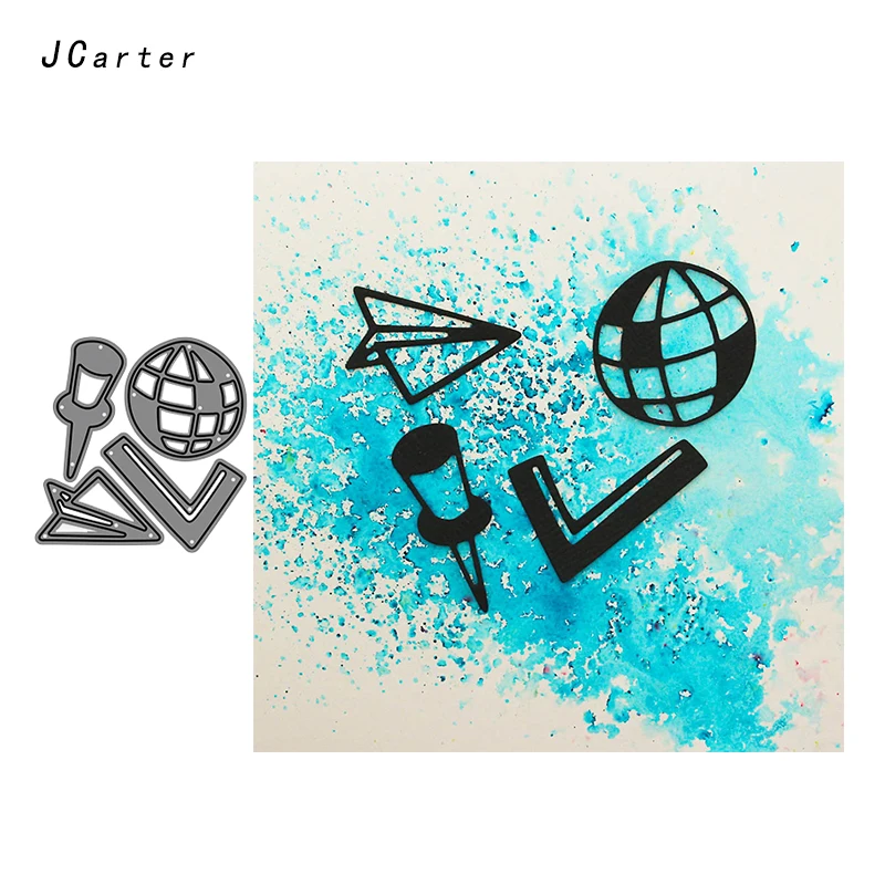 

JC Metal Cutting Dies for Scrapbooking Ball Dies Cut Craft Paper Plane Stencil Handmade Card Make Model Template Decoration Die