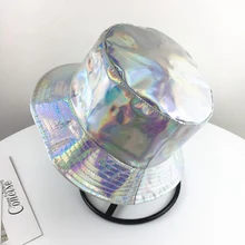 Блестящий голографический Солнцезащитная Панама