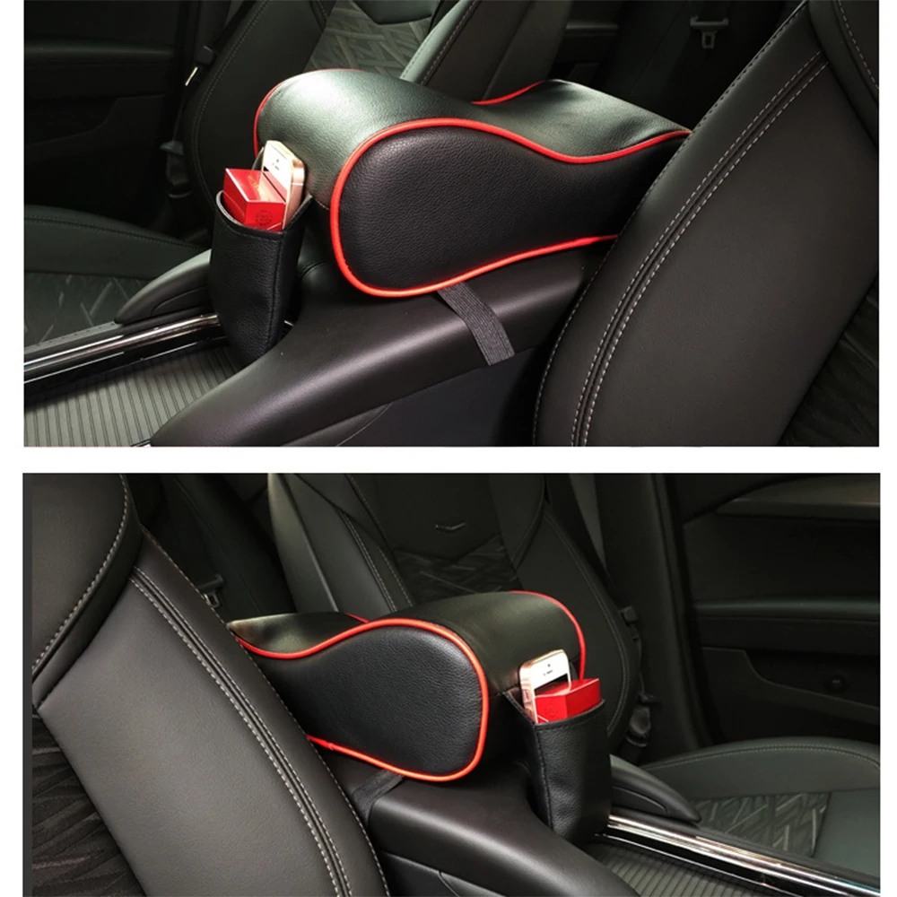 Car Memory Foam Armrest Pad Universal Arm Rest Box Pads Super Soft Auto