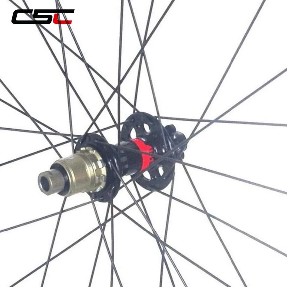 Discount Superlight 1270g Mountain Bike Carbon Wheels 29er 30*22 Tubeless Asymmetric XC Race Hookless Bicycle Wheels 5