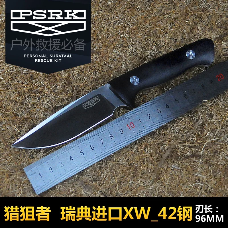 

Wild Jungle Straight Handmade Hunting Knife Blade G10 Handle EDC Fixed Knife Tactical Knife Outdoor Camping Hunting Tools