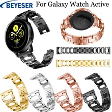 20mm For Samsung Galaxy Watch Active Stainless Steel Strap Watch band for samsung gear s2 sport strap galaxy watch 42mm bracelet excellent quality 20mm quick release watch band strap for samsung galaxy gear s2 classic stainless steel strap bracelet
