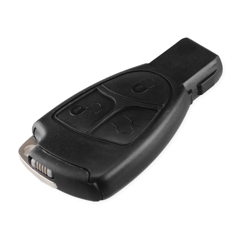 KEYYOU 3 кнопки умный ключ чехол Fob корпус с держателем батареи клип для Mercedes Benz MB C E ML