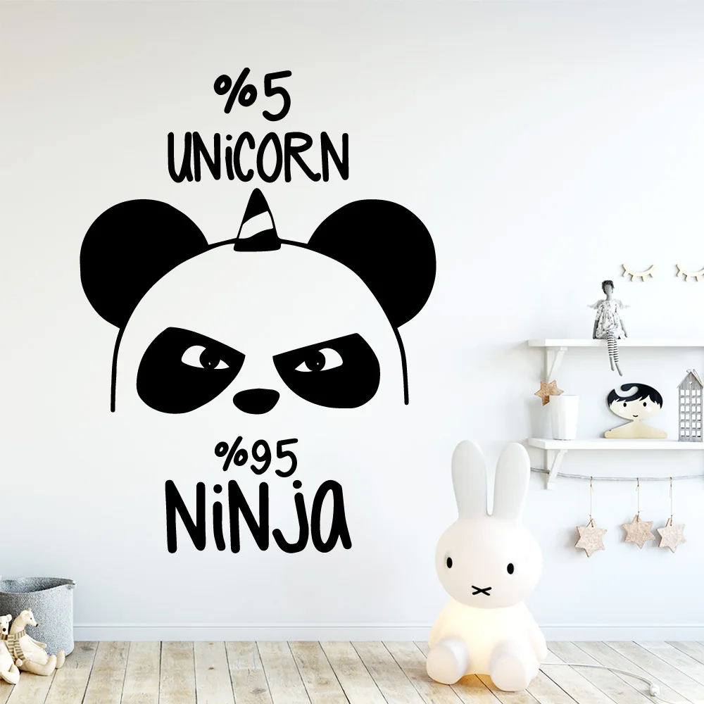 

Carved Cnicorn Ninja Removable Pvc Wall Stickers For Kids Room Living Room Home Decor Home Decor Wall Art Decal