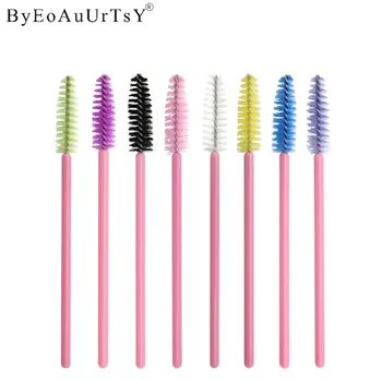

200pcs Disposable Eyelash Comb Brush Spoolers Eyelash Brushes Mascara Wands Applicator Mini Eye Lashes Makeup eye Brush