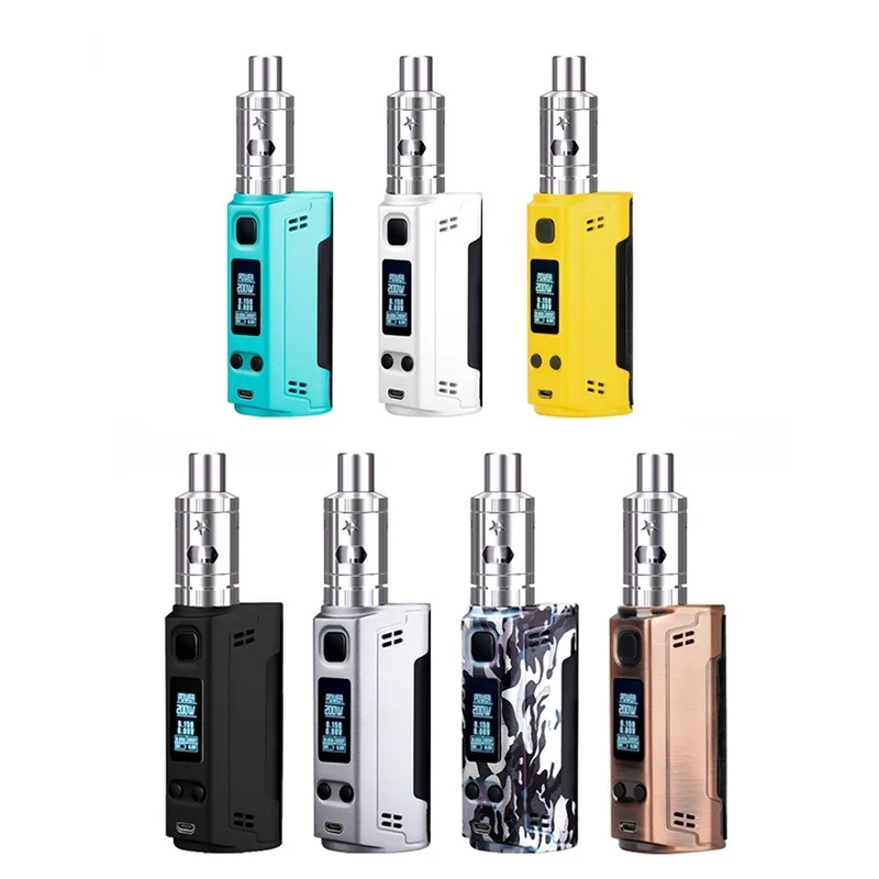 

New Style Tsondianz Electronic Cigarette Box Mod 200W With 3ML Tank Vape 200W Adjustable Power 0.2ohm E-cigarette Kit