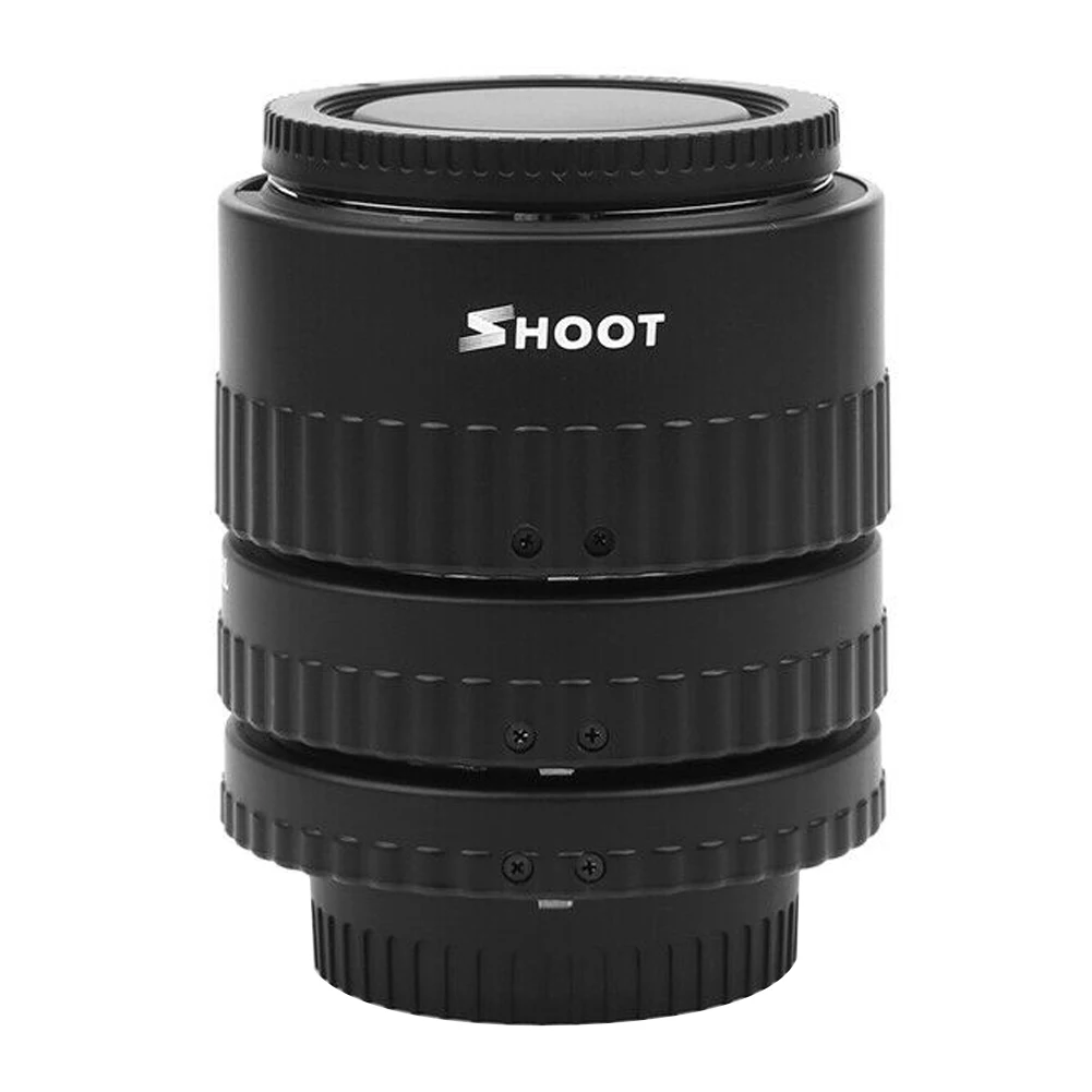 

AF Plastic Portable DSLR Auto Focusing Ring Macro Cameras Close-up Lens Adapter Adjustable Aperture Extension Tube Set For Nikon