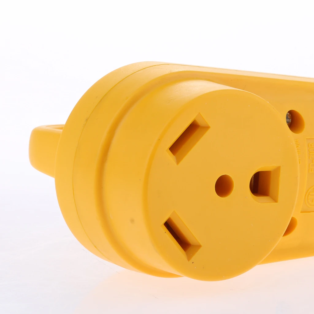 RV Adapter Socket High Power Connector Plug Female Socket 125V/30A For 10AWG/3C RV Motorhome Cord Etc Replacement Power Socket 