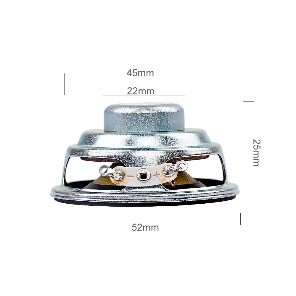 AIYIMA 2Pcs 52mm Mini Audio Portable Speakers 5W Waterproof Glassfiber Full Range Speaker Bluetooth-compatible DIY Home Theater