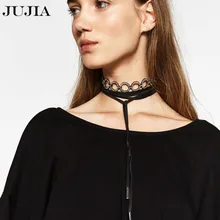 Moda Boho Maxi collar de la cinta Collar de la cuerda de la joyería 2017 de La Vendimia de Múltiples Capas Collares y Colgante bijoux regalos de navidad mujeres