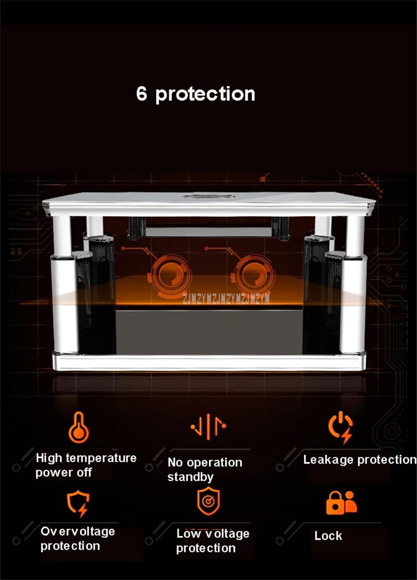 В 220 В бытовой зимний сохраняет тепло Электрический нагреватель нагревательный стол регулируемая высота с электрической индукционной