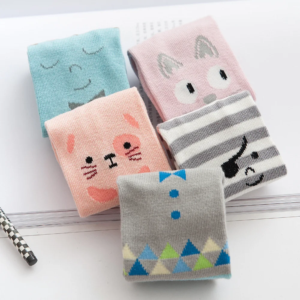 5 пар Детские хлопковые носки на возраст 1 4 года|socks girls|short sockscotton socks |
