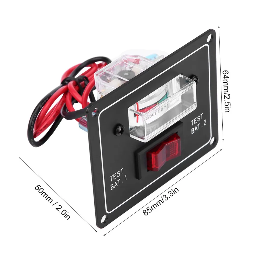 12 Вольт вольтметр состояние батареи тестовый переключатель двойной тестовый метр/Калибр универсальный для лодки морской караван автомобильные аксессуары
