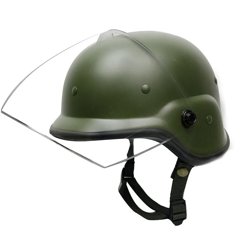 Tactical Military Airsoft M88 PASGT Kelver Helmet with Clear Visor Personnel Armor System for Groun