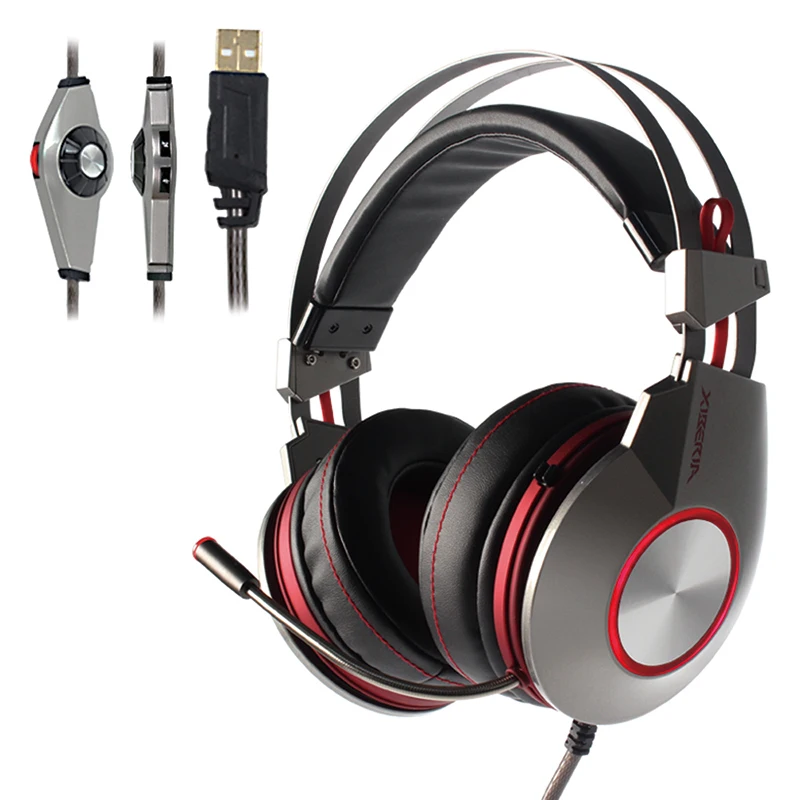 Продажа Оригинальная игровая гарнитура Xiberia K5 для PS4, новинка, xbox One, с USB + 3,5 мм USB 7,1, игровые наушники, PC Gamer, гарнитура с микрофоном, Led Ligh