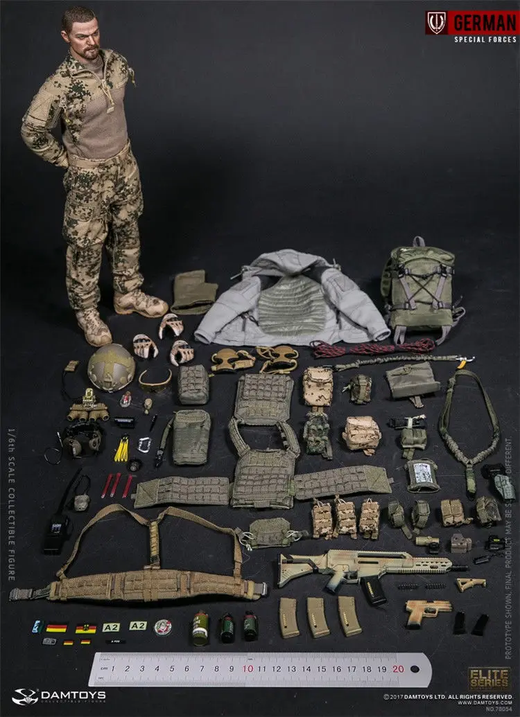 

DAMTOYS DAM 78054 1/6 German DAMTOYS 1/6 KSK COMMANDO SPECIAL FORCES LEADER Action Figure Colletible Model Toys