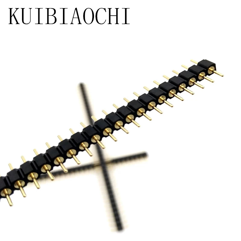 A08 40 контактный разъем круглая игла 1x40 золотистый штекер с одним рядом 2 54 мм