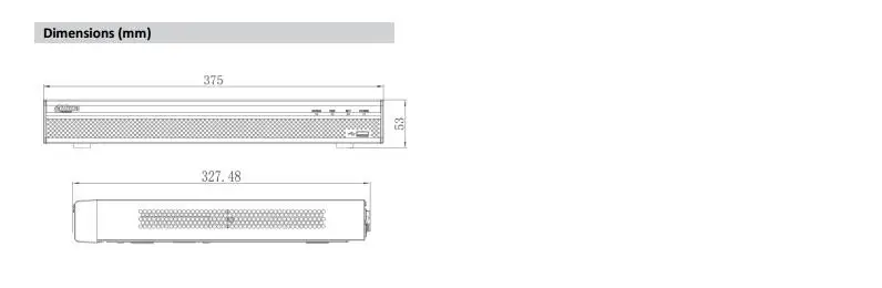 Многоязычный 8-канальный POE NVR NVR5208-8P-4KS2 8CH 1U 4K& H.265 1080P NVR Поддержка 2 Sata порта 8 poe порта до 12 Мп Разрешение