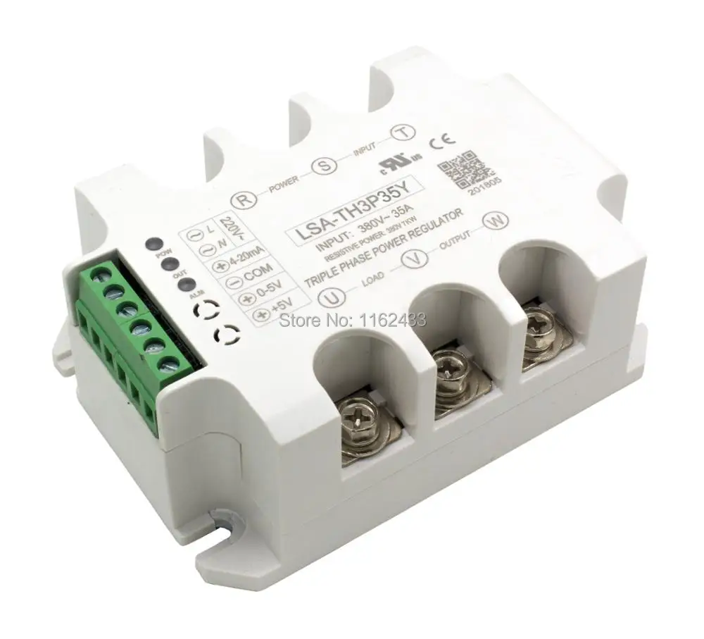 Regulador de Tensão de Estado Trifásico Phase Shifter Poder Sólido Módulo Isolamento Completo Integrado 35a Lsa-th3p35y ac 380v