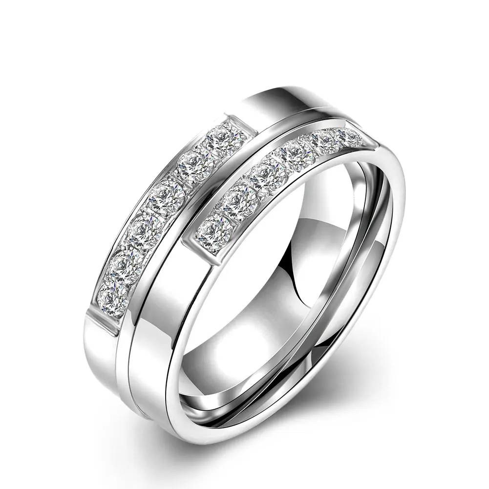 R098-B-8 Fashion titanium steel ring