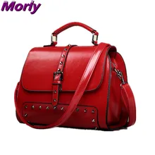 2016 New Women Bags Shoulder Bag Rivet Women Messenger Bags Designer High Quality Crossbody Handbags