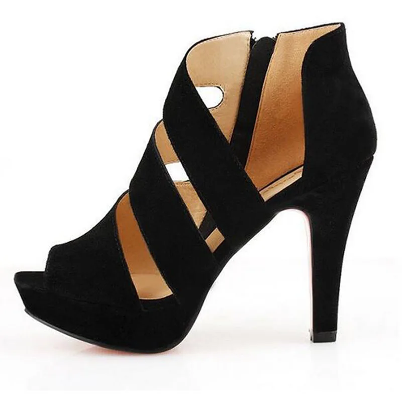 

Free shipping 2018 summer night women shoes Fish mouth side zippers with documentary shoes waterproof high tide