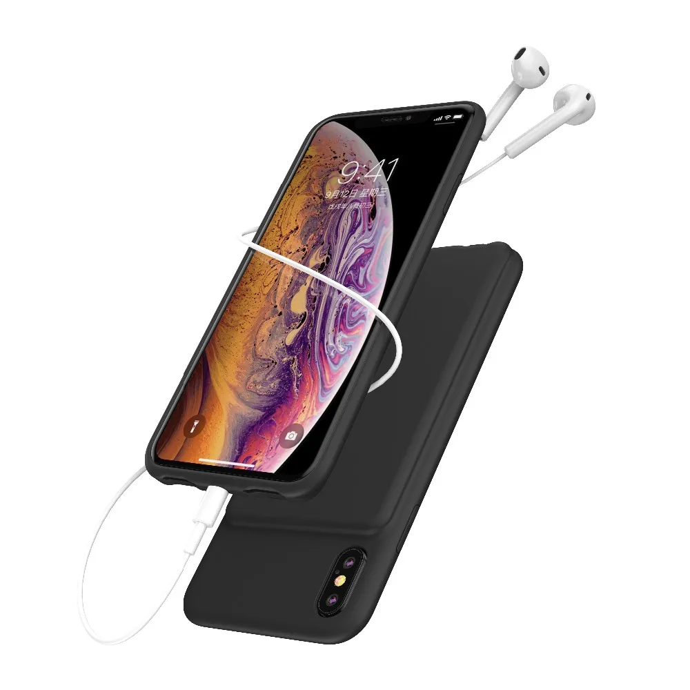 Внешнее зарядное устройство NTSPACE чехлы для iPhone XS Max XR чехол внешнего аккумулятора