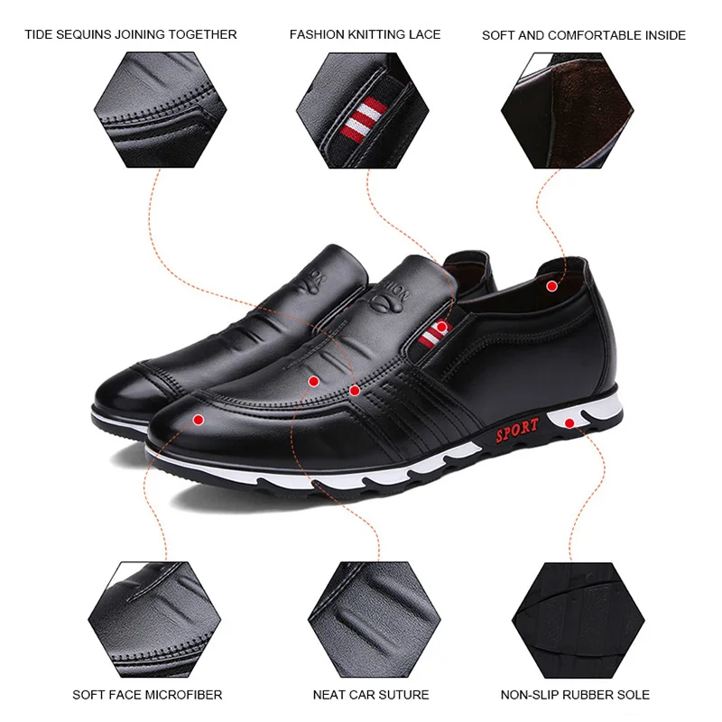 Fashion Leather Shoes Men Casual Shoes 2019 New Men Loafers Soft Driving Shoes Men's Flat Moccasins Handmade Chaussure Homme