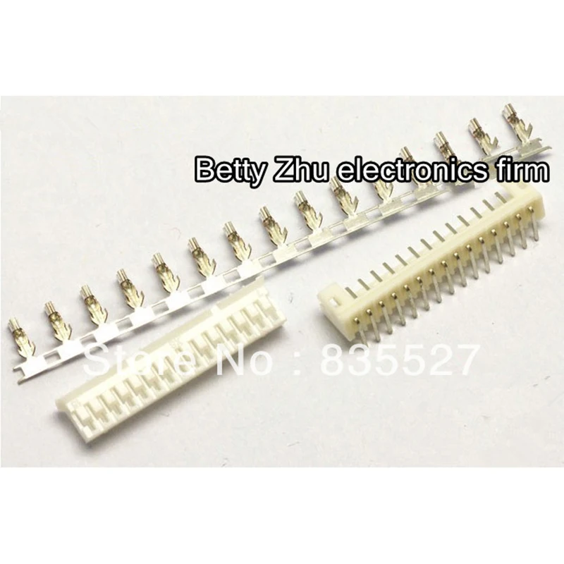 

100pcs/lot PH2.0-15P 15PIN terminal block 2.0MM pitch connector : plug + plastic bending needle socket + terminal