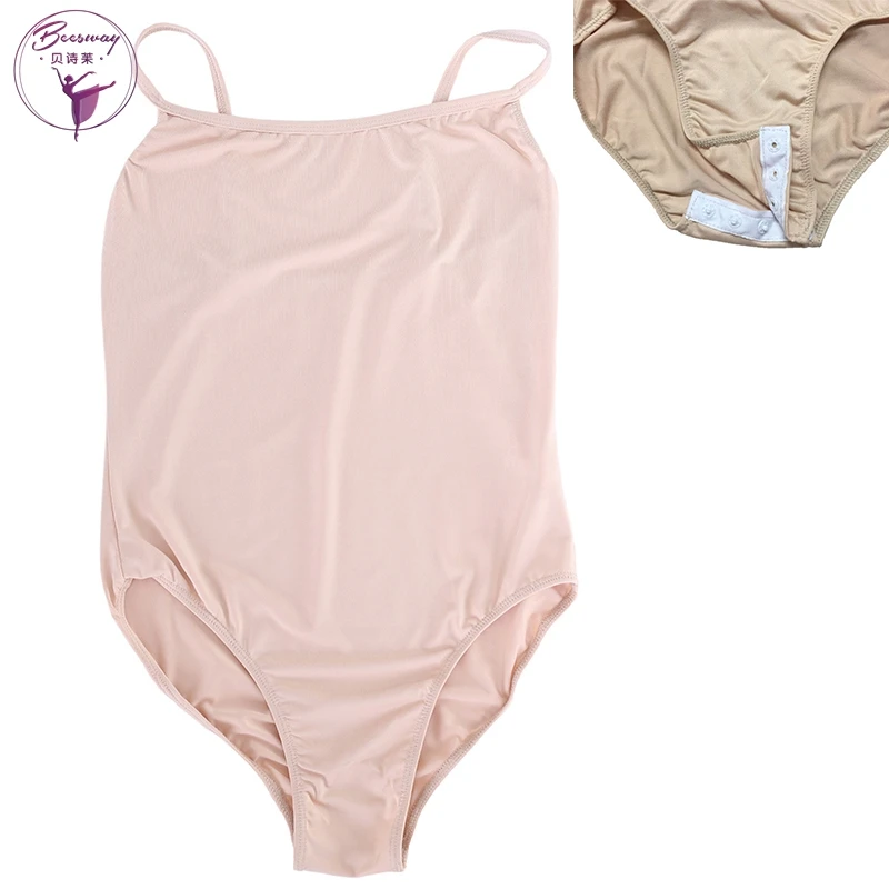 Light Nude(Button) Гимнастическое трико, балетные колготки, телесные балетные трико для девочек, боди, трико, гимнастика, Спортивная Одежда для танцев - Цвет: Light Nude(Button)