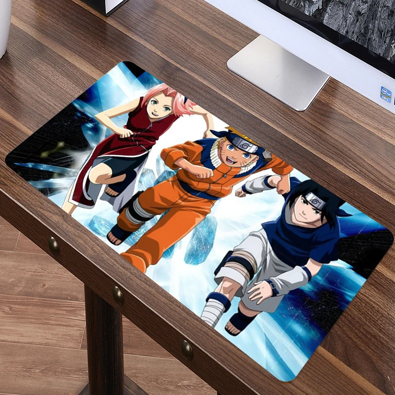 Наруто 80x40 см xl коврик для мыши японское аниме большой игровой геймер отаку
