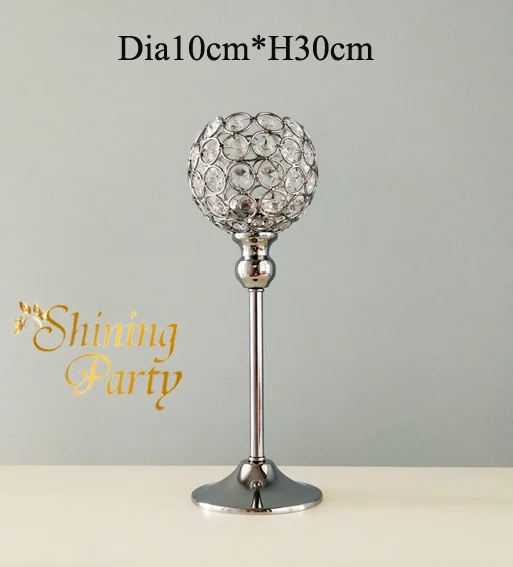 

20Pcs/Lot, Crystal Candle Holder, Wedding Centerpieces Candelabra Candlestick, Wedding Party Christmas Home Decoration, Freeship