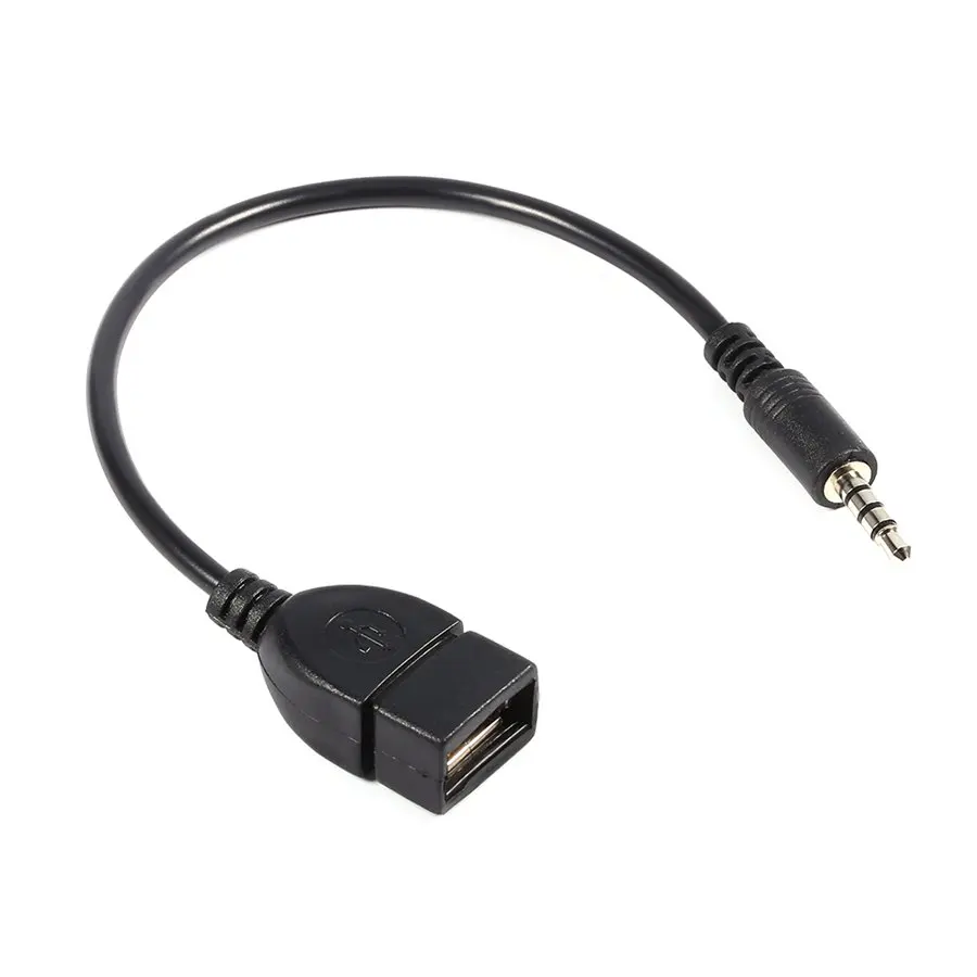 

3.5mm To USB Adapter Car Audio Aux Cables Jack Male Converter Charge Charging OTG Car Audio U Disk Connection For GPS CD DVD MP3