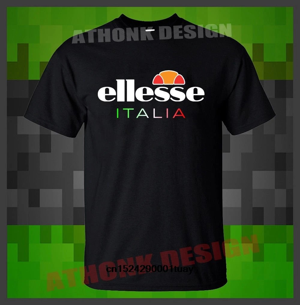 

Funny Men t shirt white t-shirt tshirts Black tee Elesse Italia Mens Casual Cotton Loose T-shirt