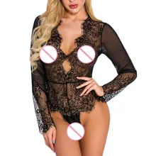 Buitifo, женское Кружевное боди, одна деталь, Babydoll, Мини Тедди, v-образный вырез, ночное белье, боди, одежда для сна, нижнее белье Z611