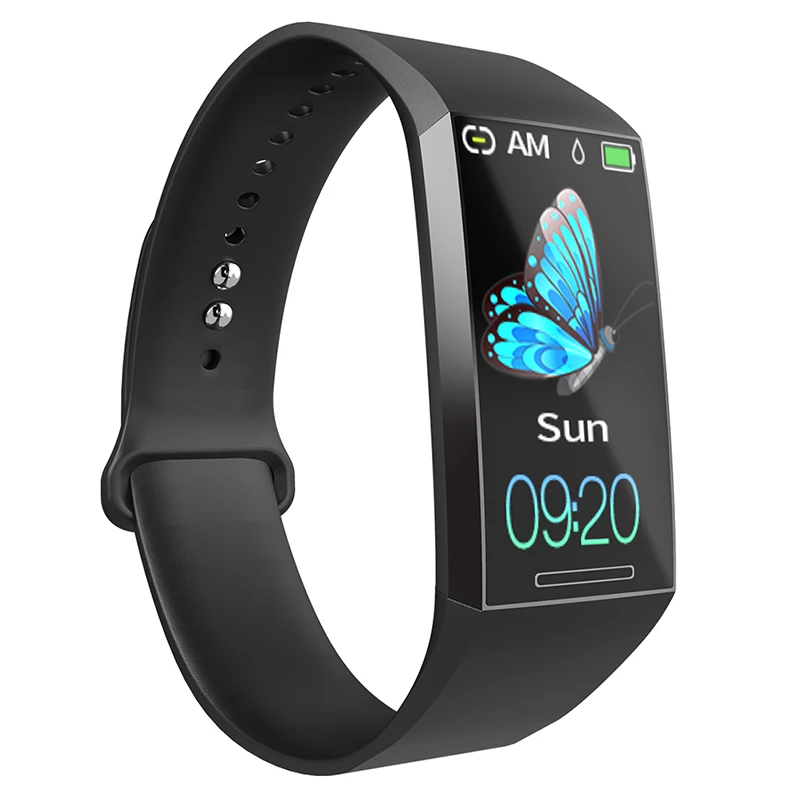 Black S18 Смарт фитнес-Браслет Водонепроницаемый SmartBand кровяное давление монитор сердечного ритма электронные часы здоровье браслет - Цвет: Black