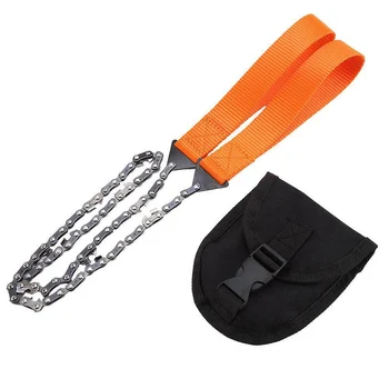 

24 Inch Hand Chain Saw Survival Camping Gardening Hand Tool Pocket Gear Chainsaw DC120